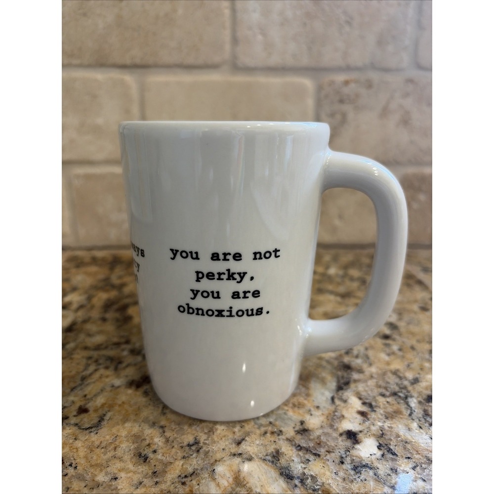 Fishs Eddy Intervention Ware Snarky Sayings Funny Quotes Ceramic Coffee Tea Mug